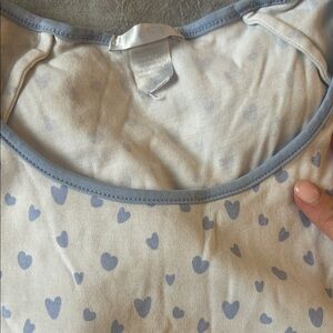 Lake Pajamas Light Blue Heart Pajamas